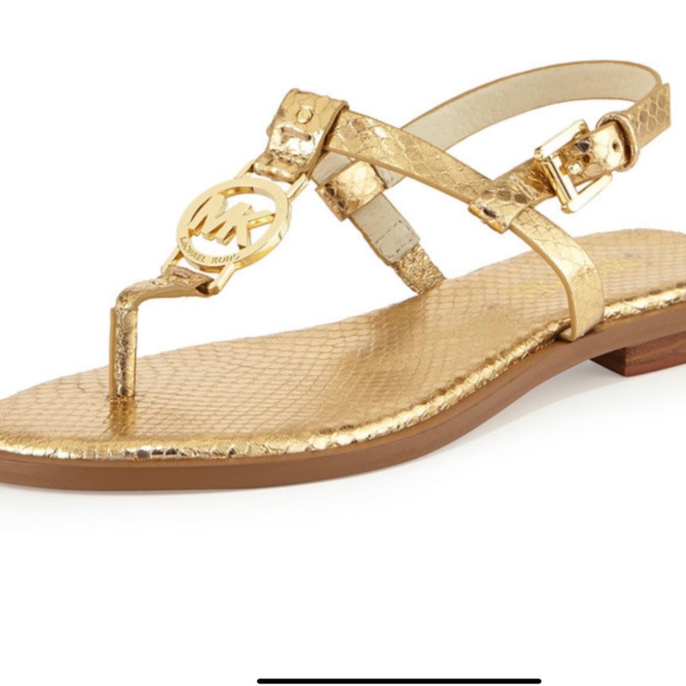 MICHAEL Michael Kors sondra gold sandal size 8.5